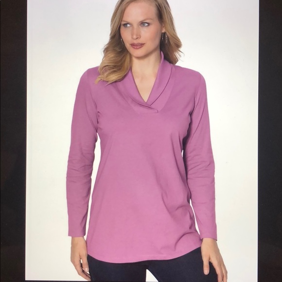 Nwot Roaman’s Shawl Collar Ultimate Tee - Picture 1 of 7